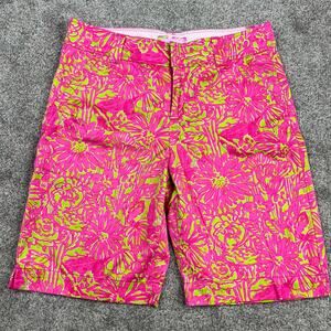 Lilly Pulitzer Resort Fit Bermuda shorts pink/lime size 8